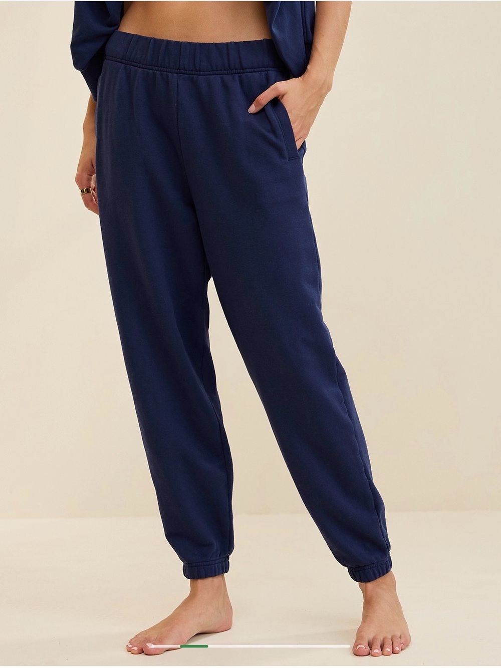 Aerie Jet Set Jogger in Navy, Size Small